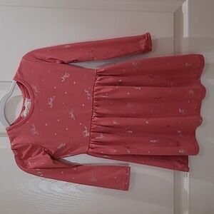 Btween pink dress with unicorns 4 Y